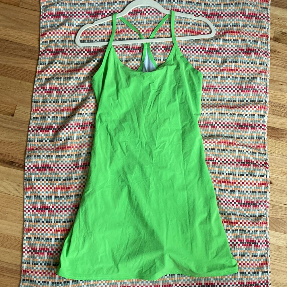 Outdoor Voices Exercise Dress Powerpuff Girls Lime Green